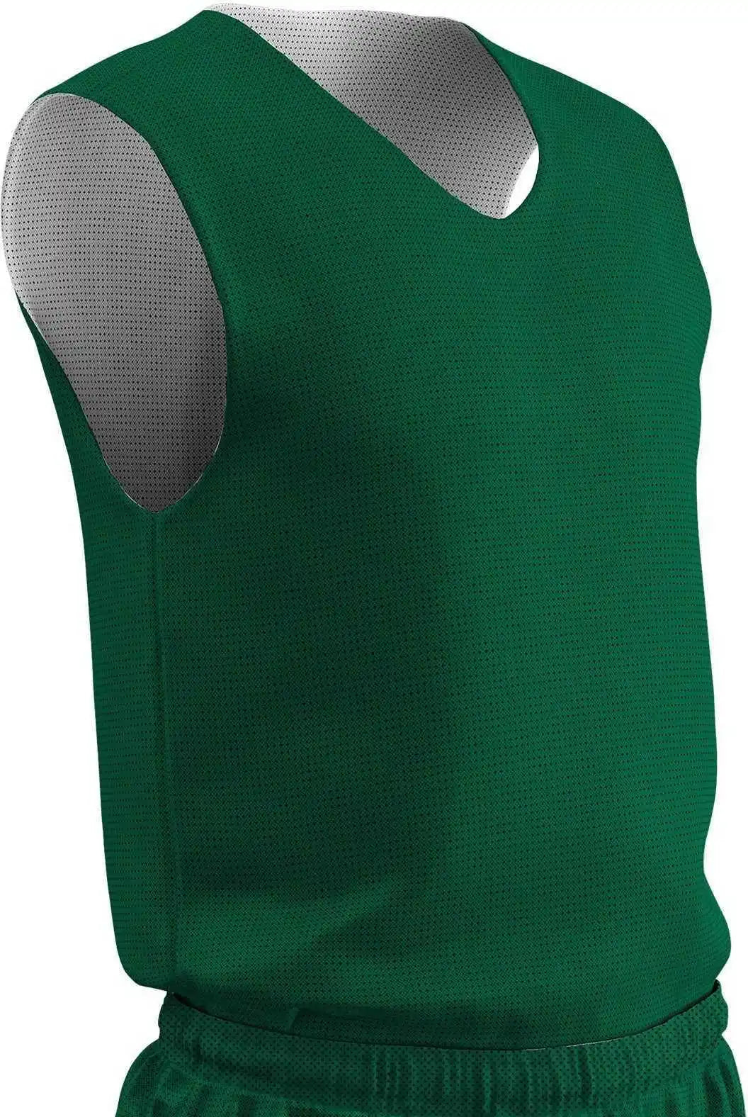 Champro Bbjpy Polyester Reversible Basketball Jersey Youth - Forest White