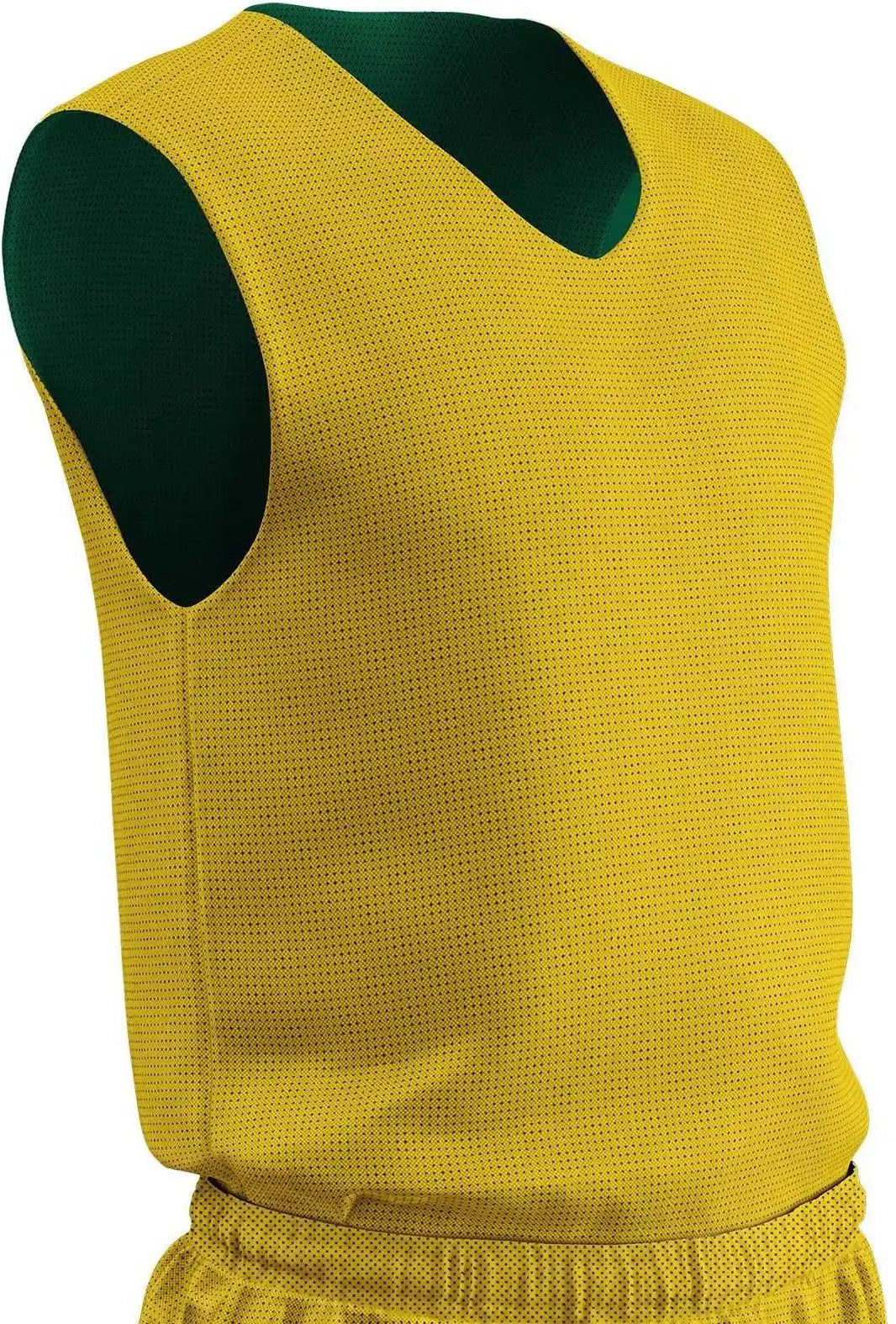 Champro Bbjpy Polyester Reversible Basketball Jersey Youth - Forest Gold
