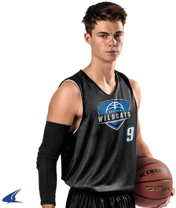 Champro Bbjpy Polyester Reversible Basketball Jersey Youth - Light Blue White
