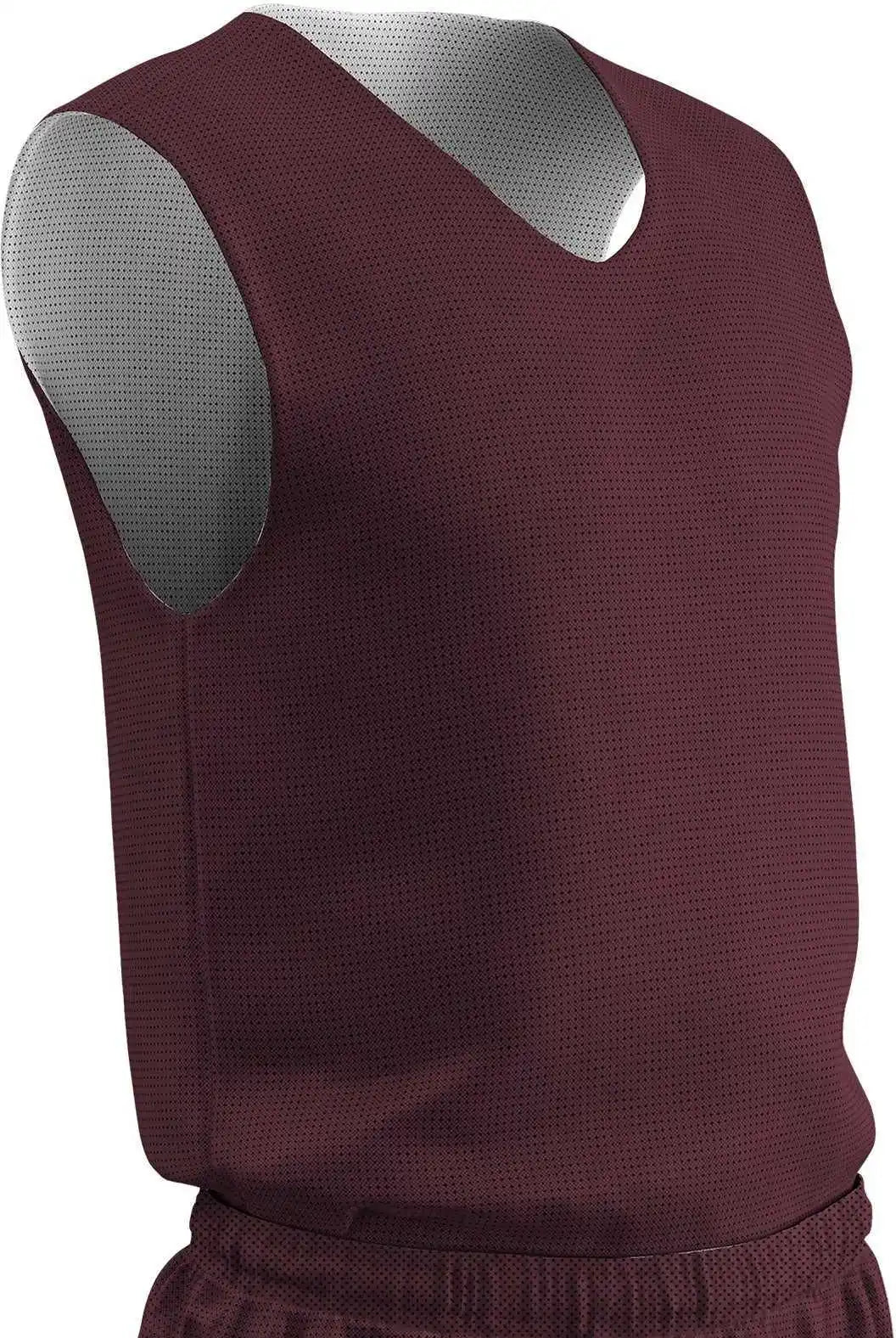 Champro Bbjpy Polyester Reversible Basketball Jersey Youth - Maroon White