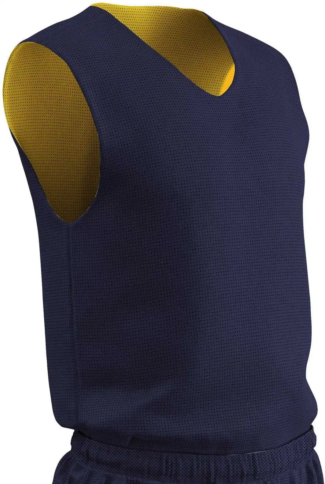 Champro Bbjpy Polyester Reversible Basketball Jersey Youth - Navy Gold