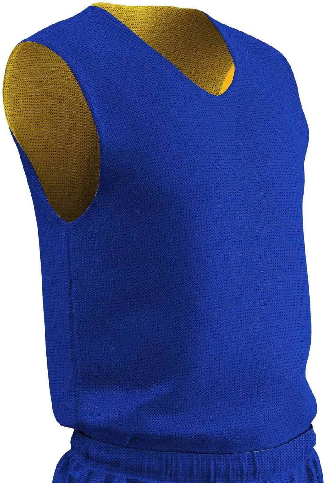 Champro Bbjpy Polyester Reversible Basketball Jersey Youth - Royal Gold