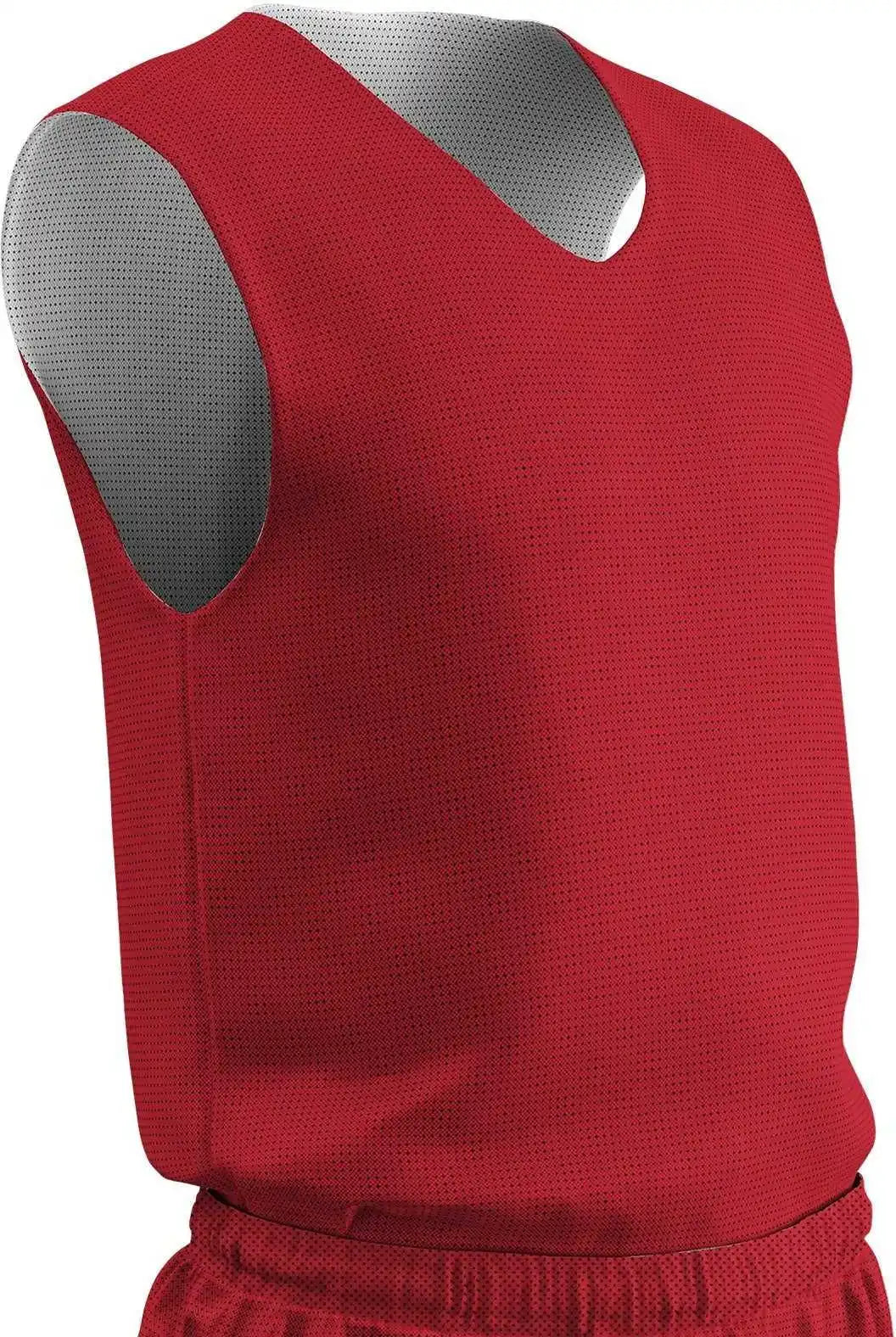 Champro Bbjpy Polyester Reversible Basketball Jersey Youth - Scarlet White