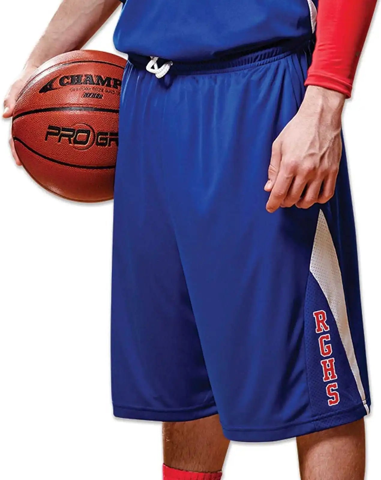 Champro Bbs14 Pivot Reversible Basketball Short - Royal White