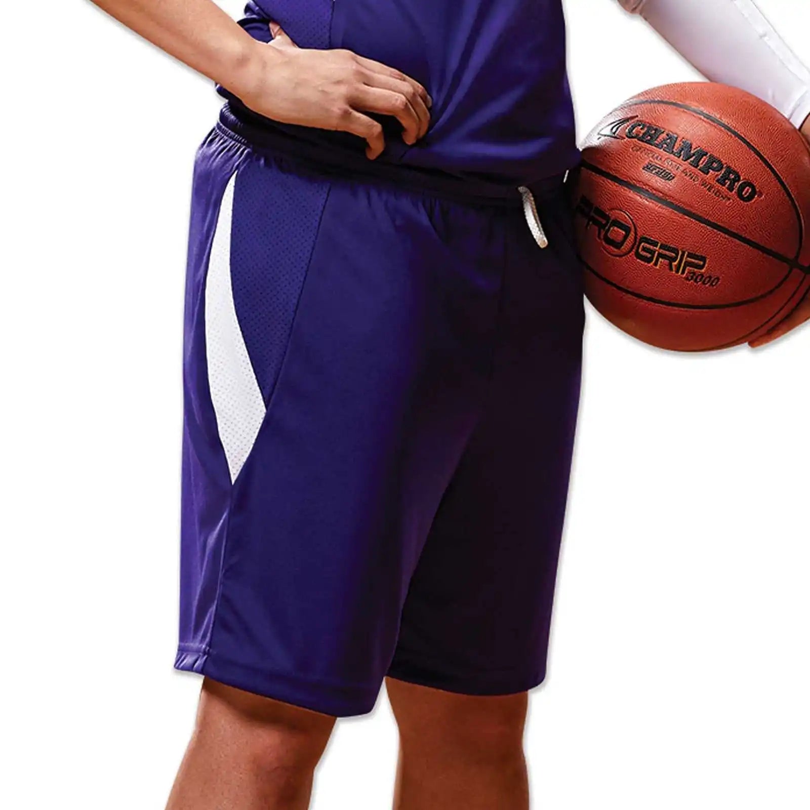 Champro Bbs15 Post Up Female Reversible Basketball Short - Forest White