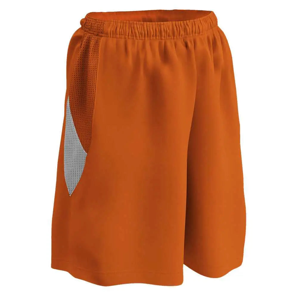 Champro Bbs15 Post Up Female Reversible Basketball Short - Orange White