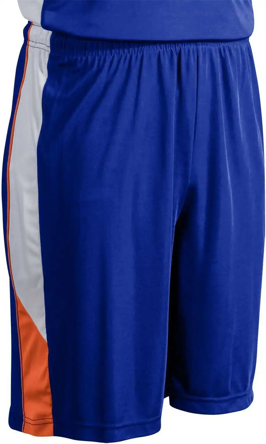 Champro Bbs21 Rebel Basketball Short - Royal Orange White