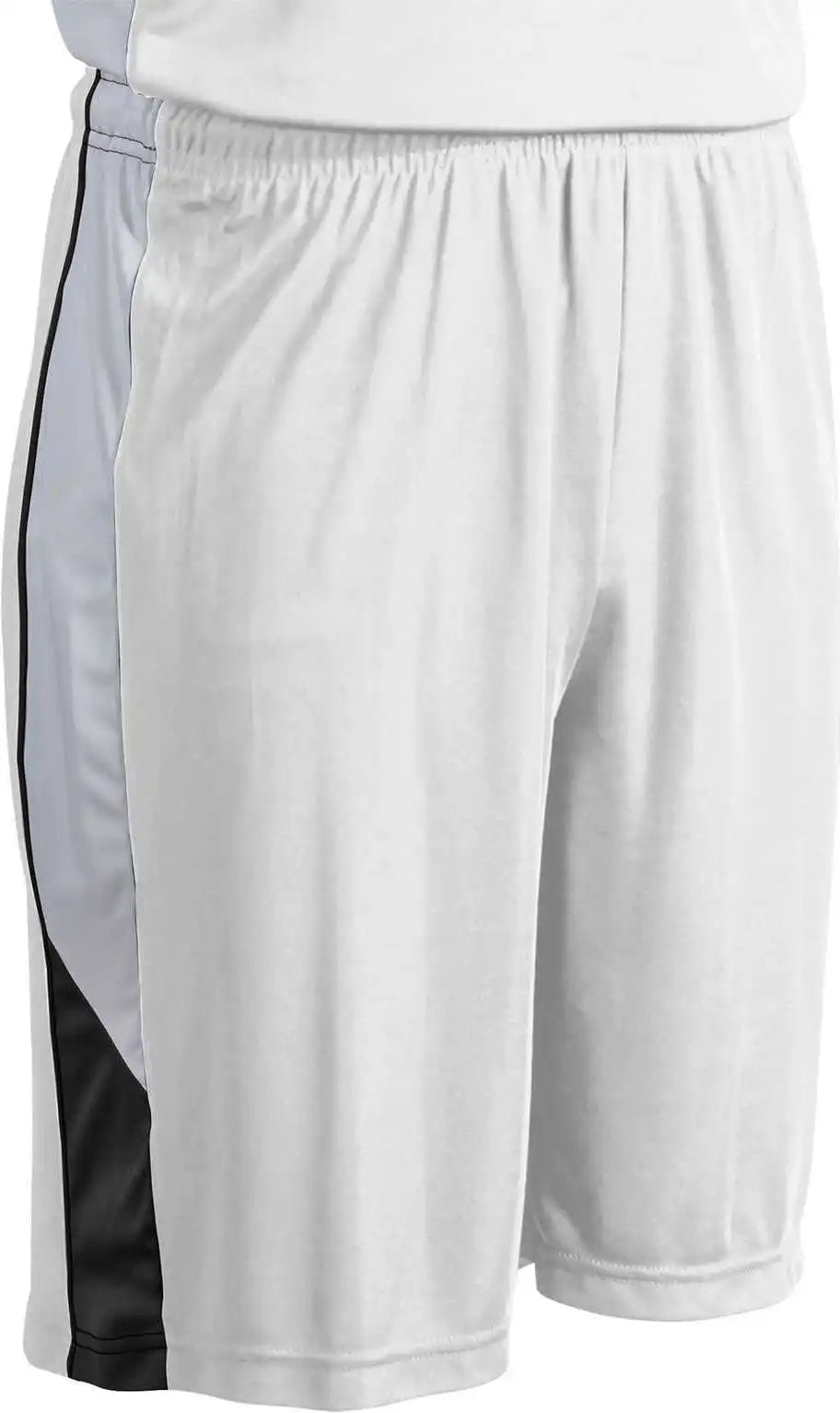 Champro Bbs21 Rebel Basketball Short - White Black