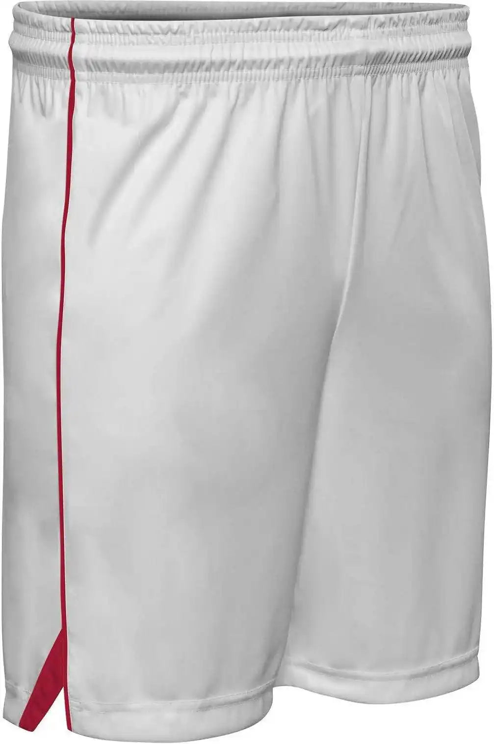Champro Bbs23 Elite Basketball Short - White Scarlet