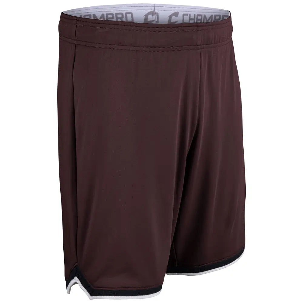 Champro Bbs26 Forward Basketball Shorts - Maroon Black White