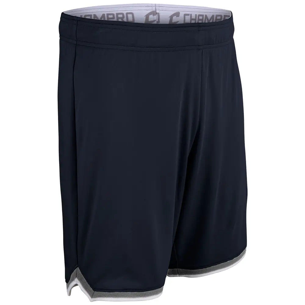 Champro Bbs26 Forward Basketball Shorts - Navy Silver White - Adult s