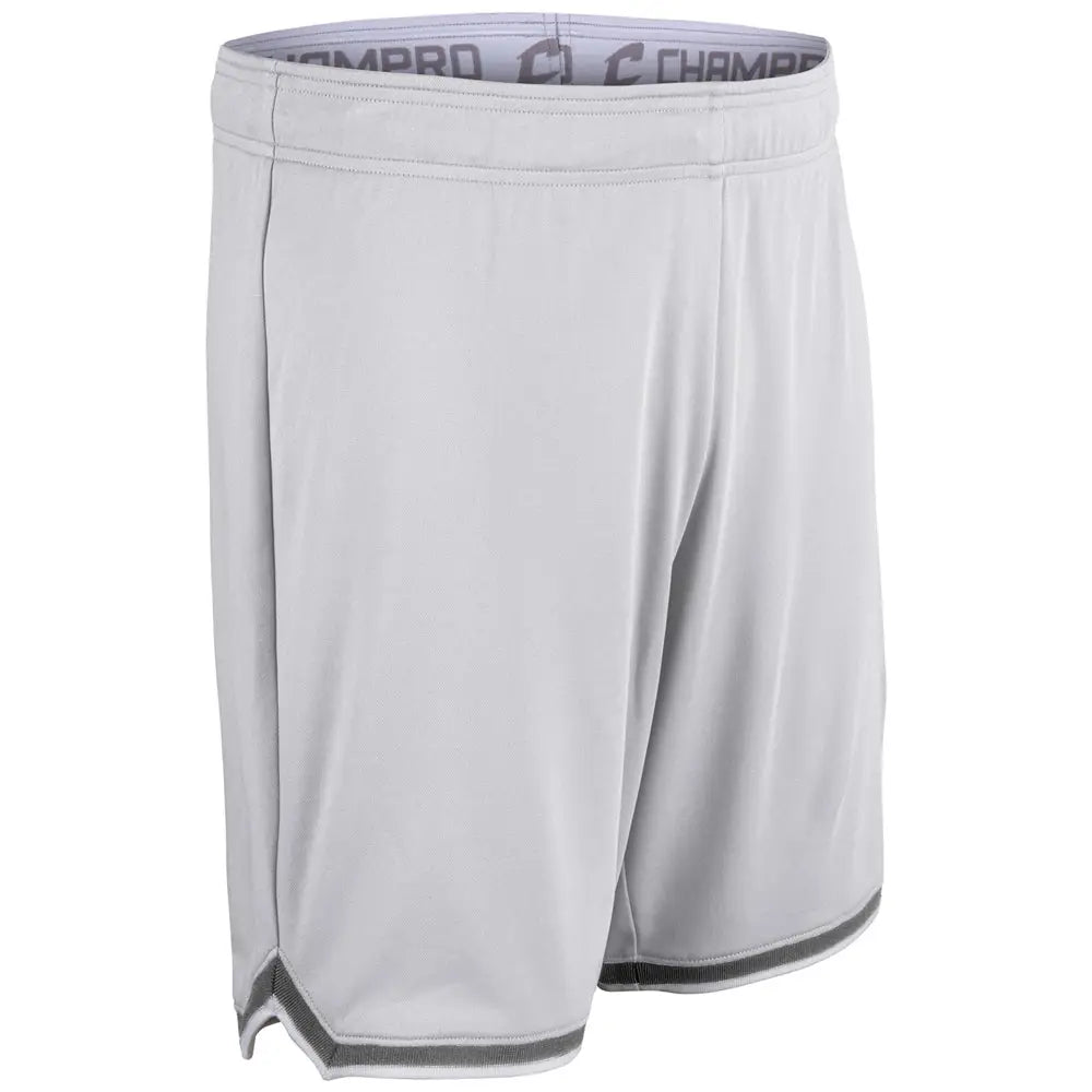 Champro Bbs26 Forward Basketball Shorts - White Silver - Adult s