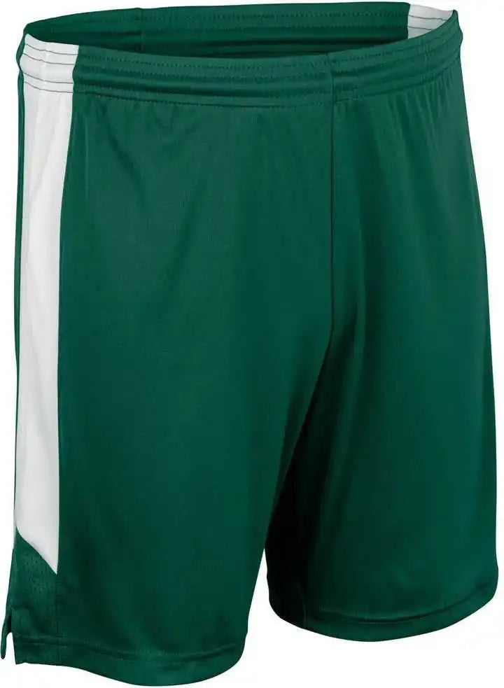 Champro Bbs32 Dagger Men’s and Youth Basketball Short - Forest Greenwhite