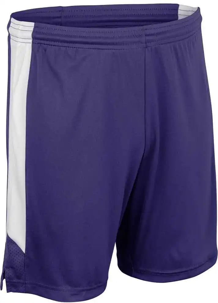 Champro Bbs32 Dagger Men’s and Youth Basketball Short - Purple White