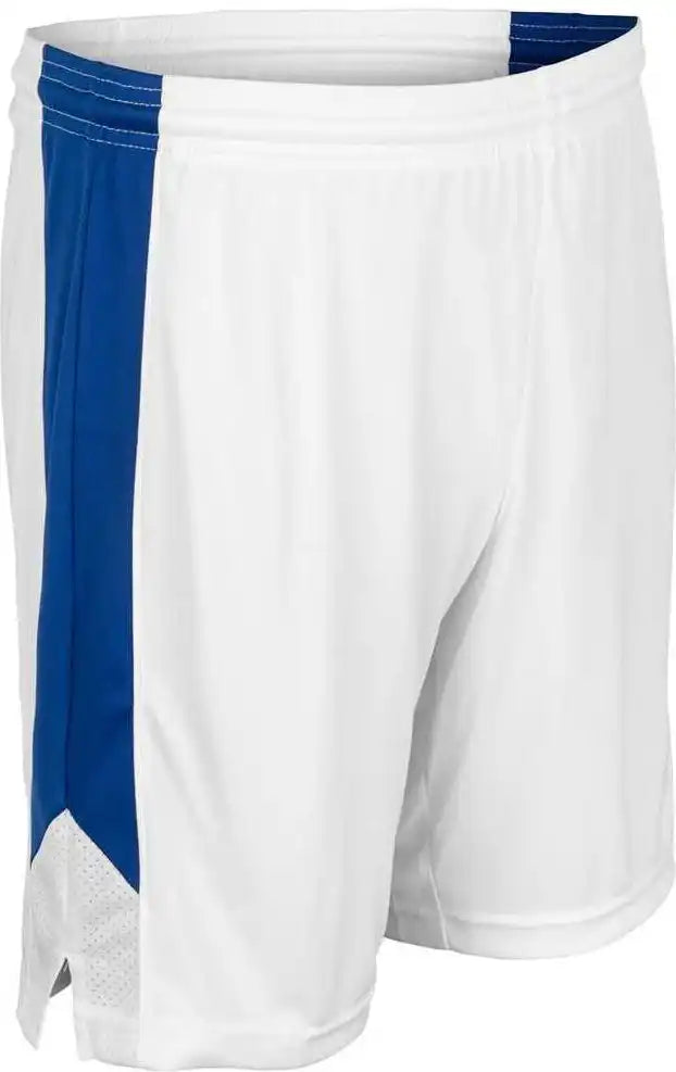 Champro Bbs32 Dagger Men’s and Youth Basketball Short - White Royal