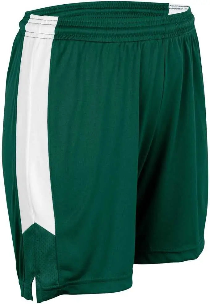 Champro Bbs32 Dagger Women’s Basketball Short - Forest Green White