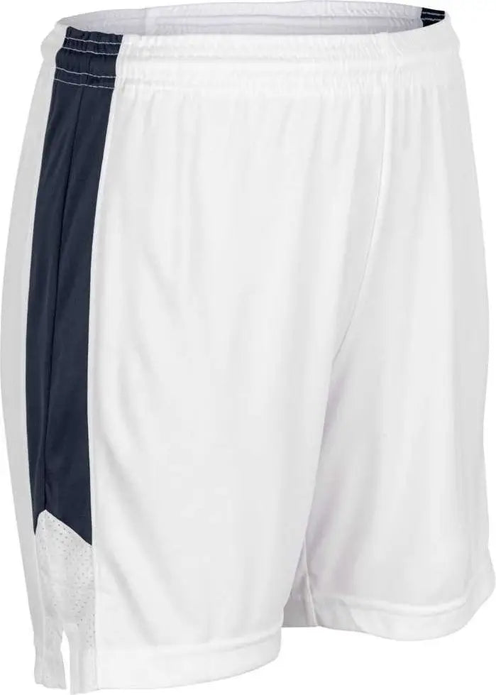 Champro Bbs32 Dagger Women’s Basketball Short - White Navy
