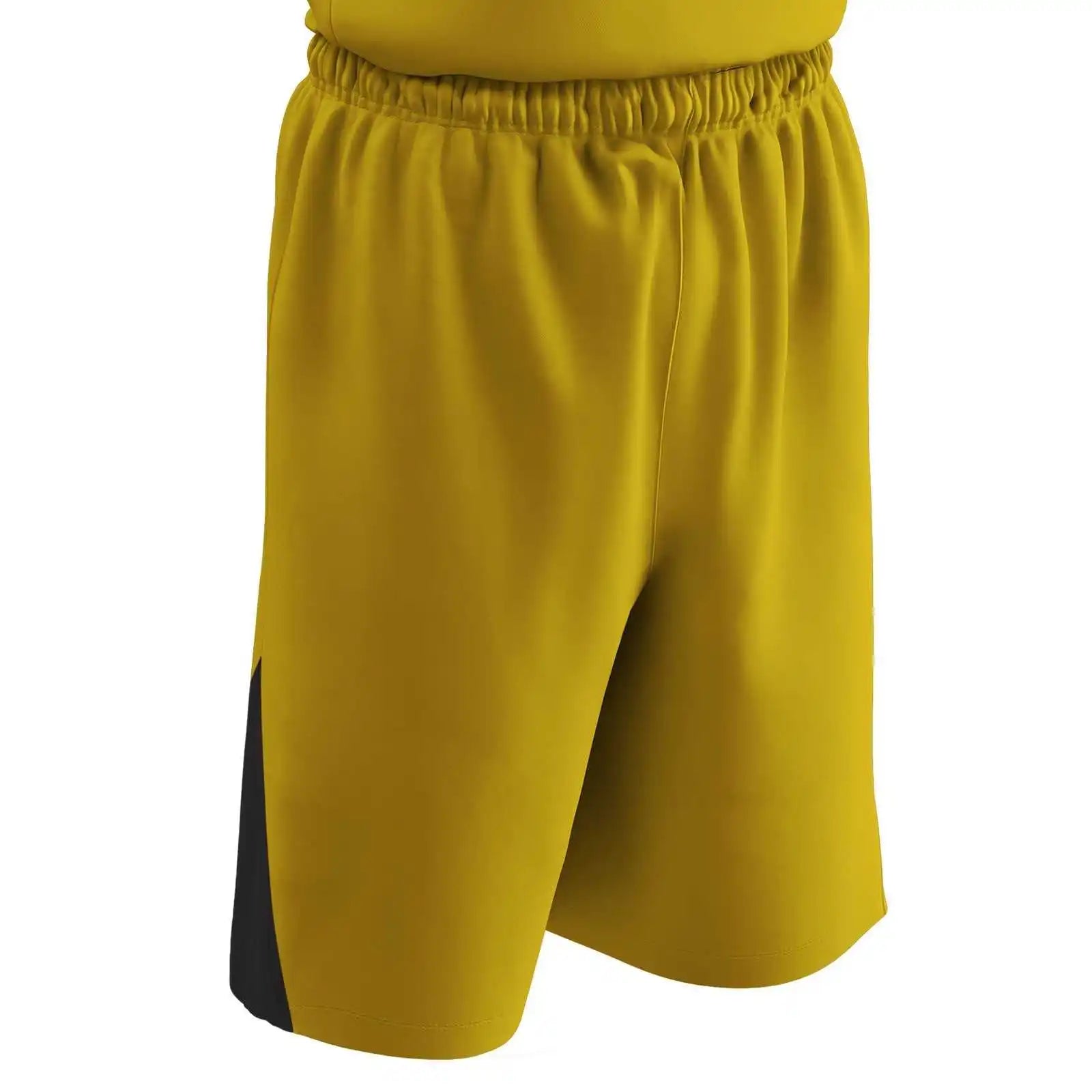 Champro Bbs4 Dri-gear Pro-plus Reversible Basketball Short - Gold Black