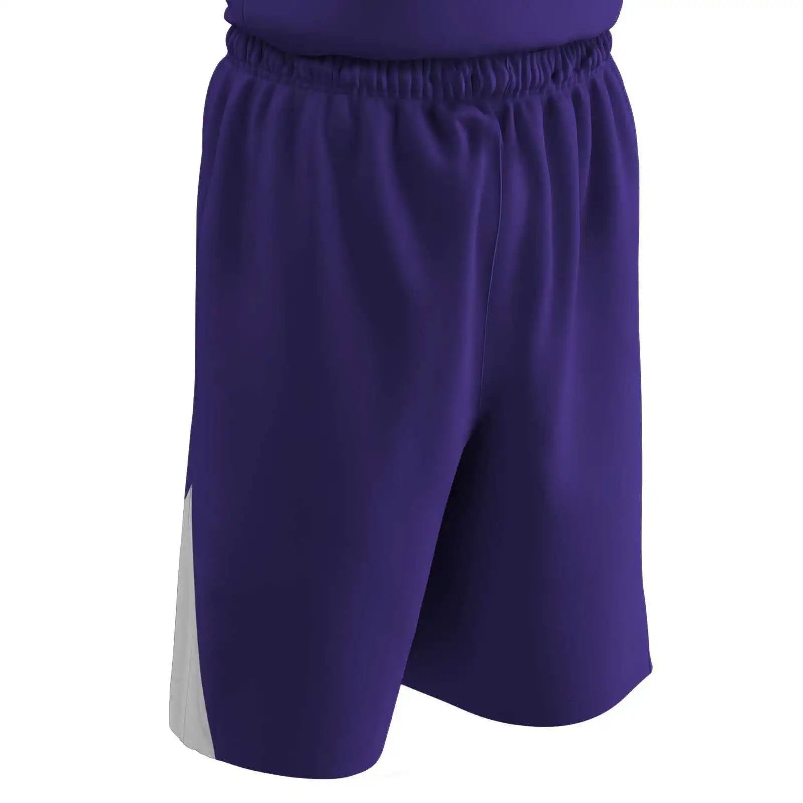 Champro Bbs4 Dri-gear Pro-plus Reversible Basketball Short - Purple White