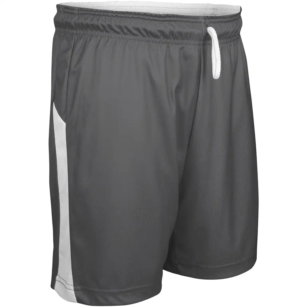 Champro Bbs41 Swish Basketball Shorts - Charcoal White - Girls s