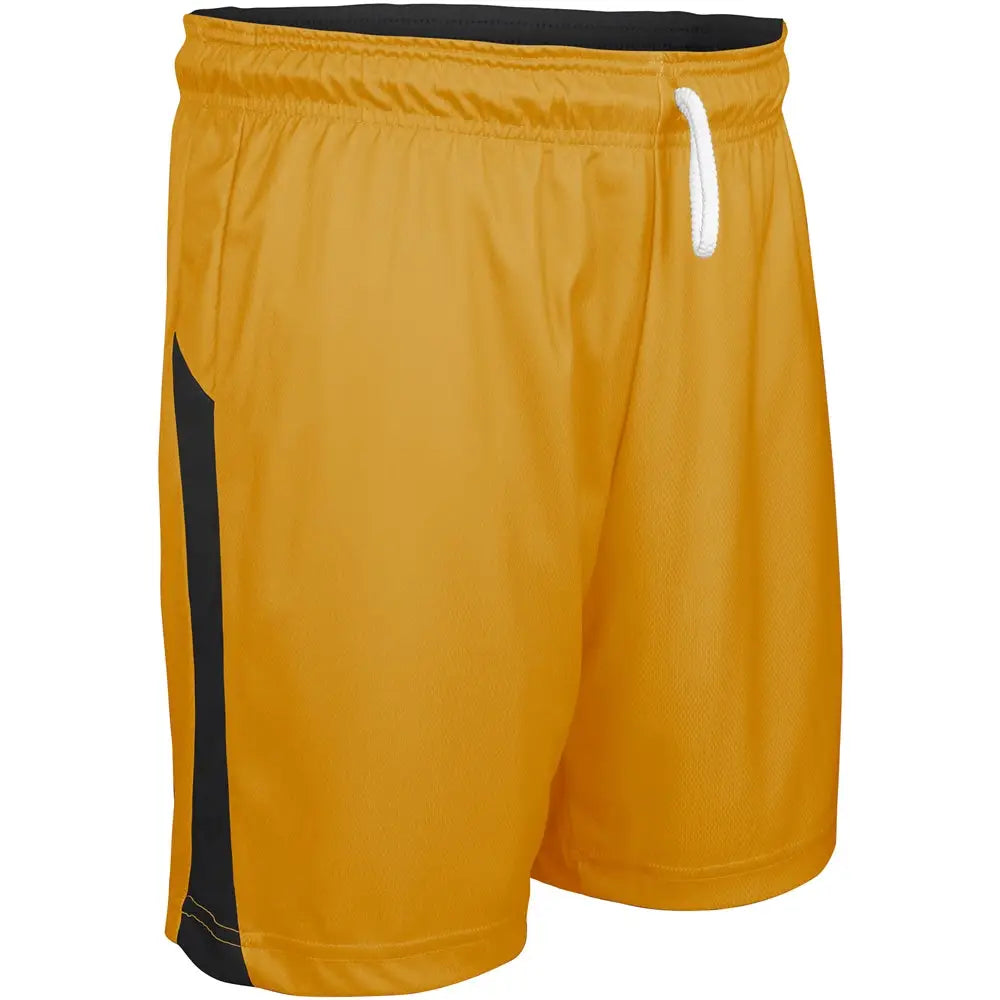 Champro Bbs41 Swish Basketball Shorts - Gold Black - Girls s