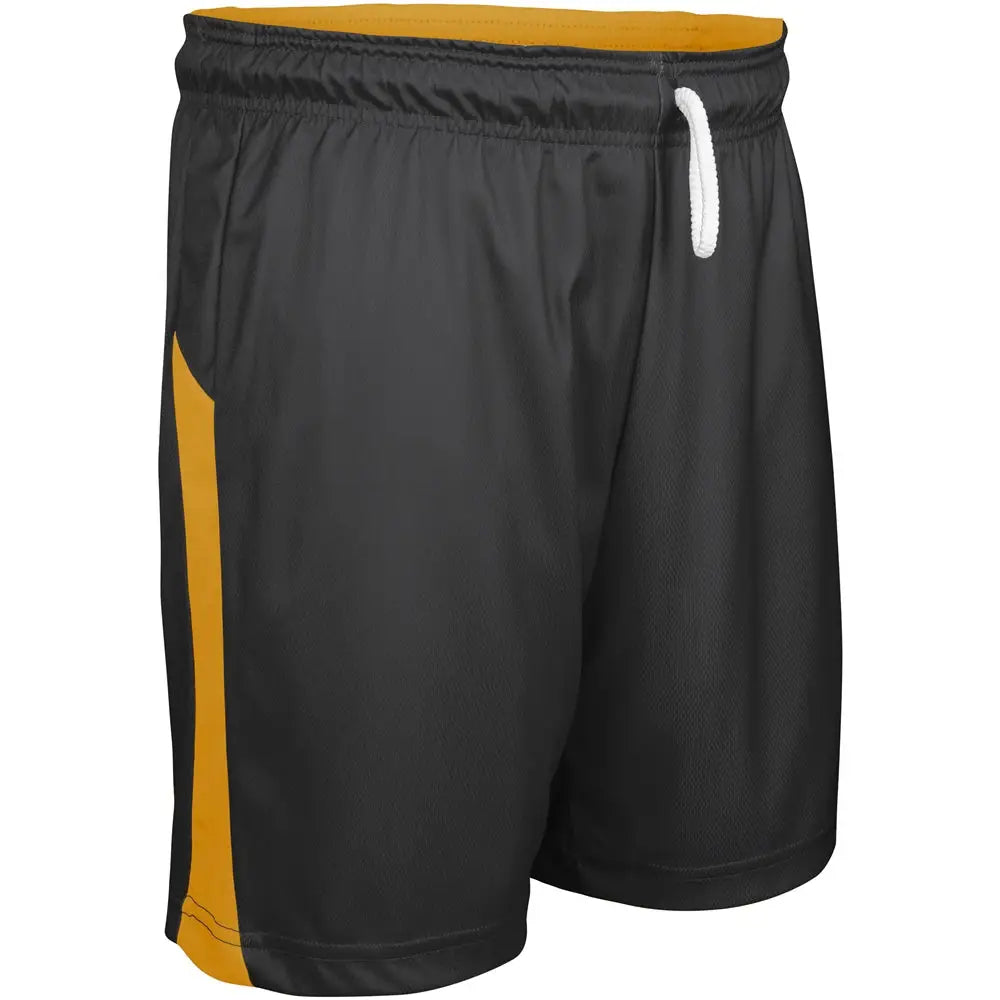 Champro Bbs41 Swish Basketball Shorts - Gold Black - Girls s