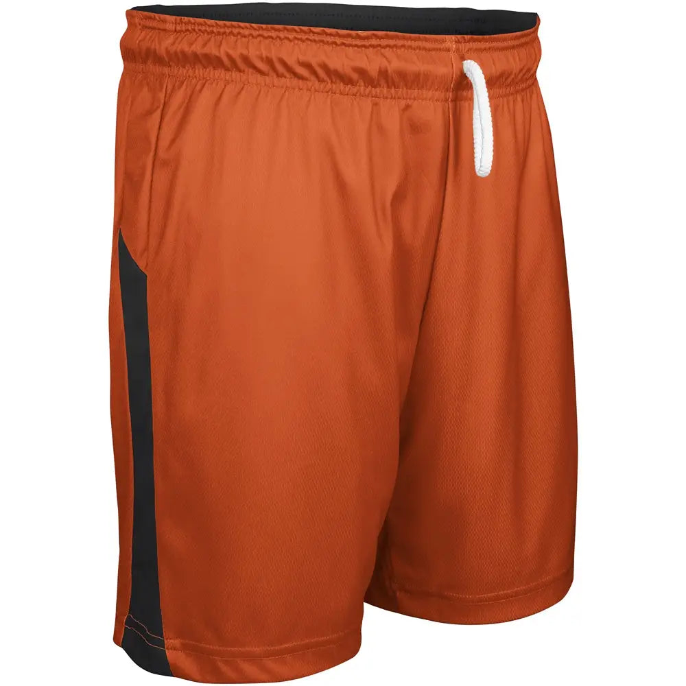 Champro Bbs41 Swish Basketball Shorts - Orange Black - Girls s