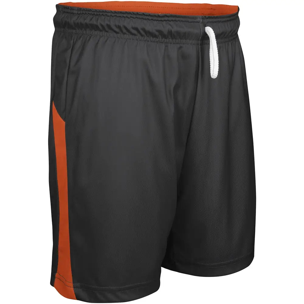 Champro Bbs41 Swish Basketball Shorts - Orange Black - Girls s