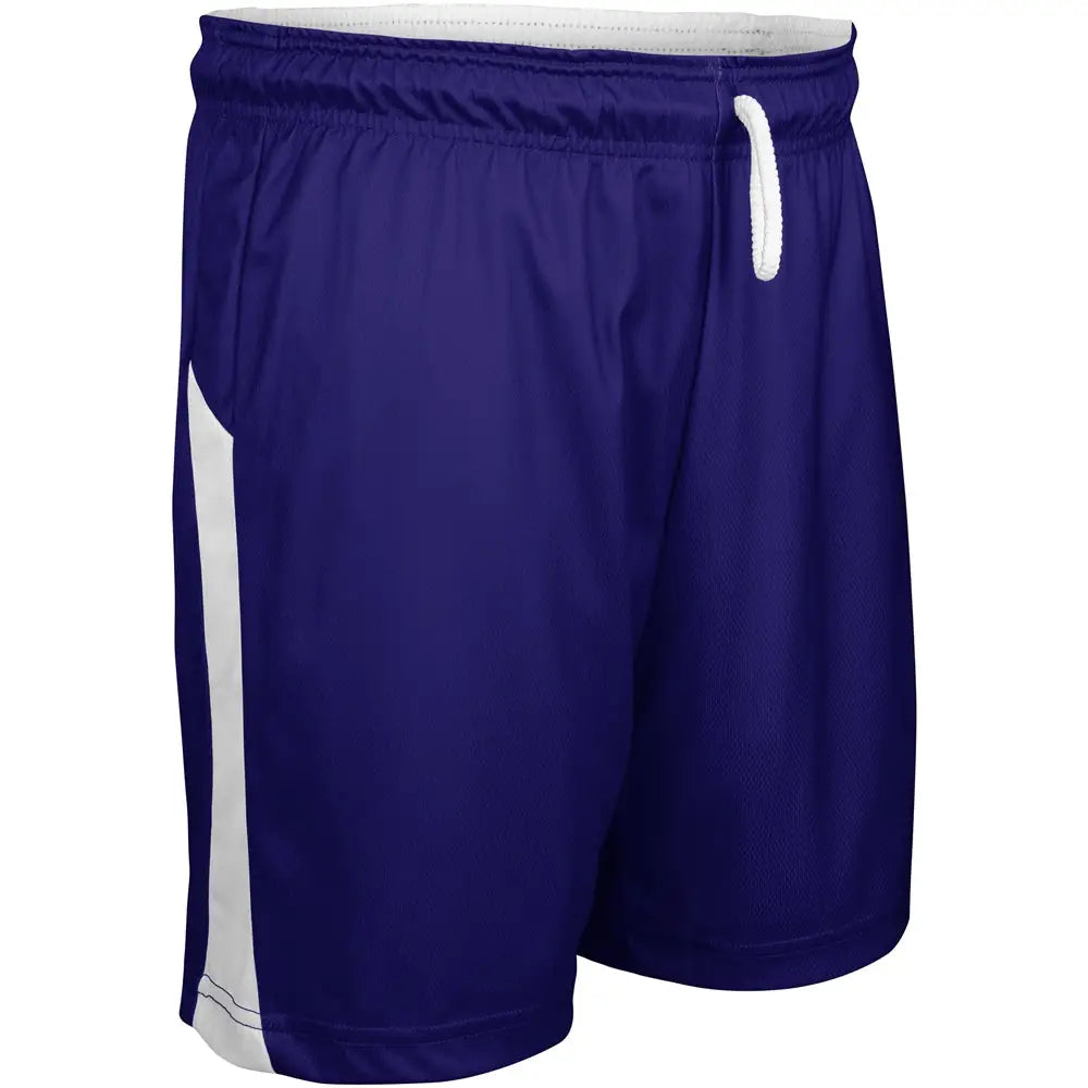 Champro Bbs41 Swish Basketball Shorts - Purple White - Girls s