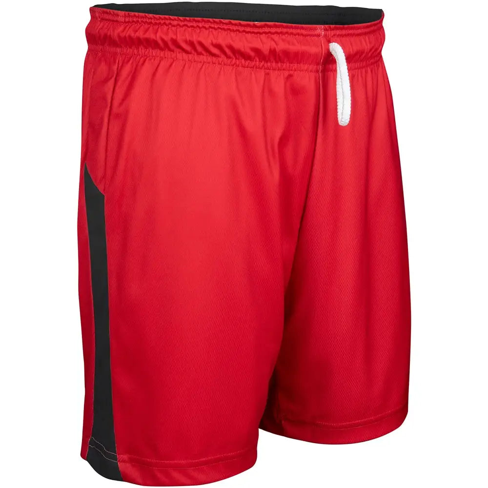 Champro Bbs41 Swish Basketball Shorts - Scarlet Black - Girls s