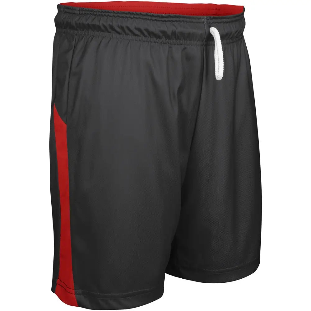 Champro Bbs41 Swish Basketball Shorts - Scarlet Black - Girls s