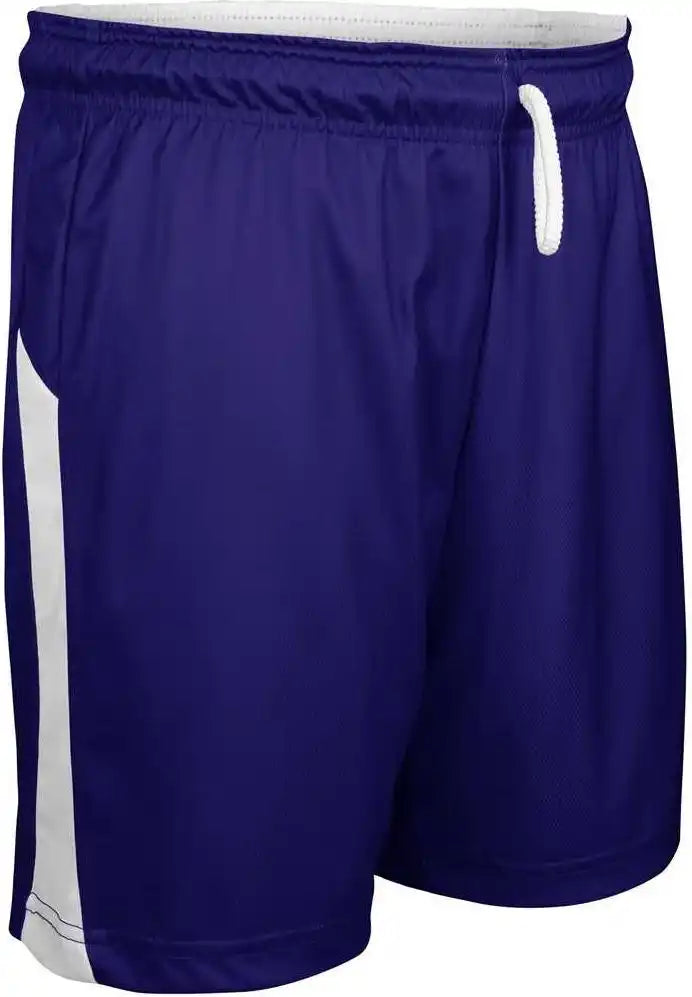 Champro Bbs41 Swish Reversible Men’s and Youth Basketball Short - Purple White