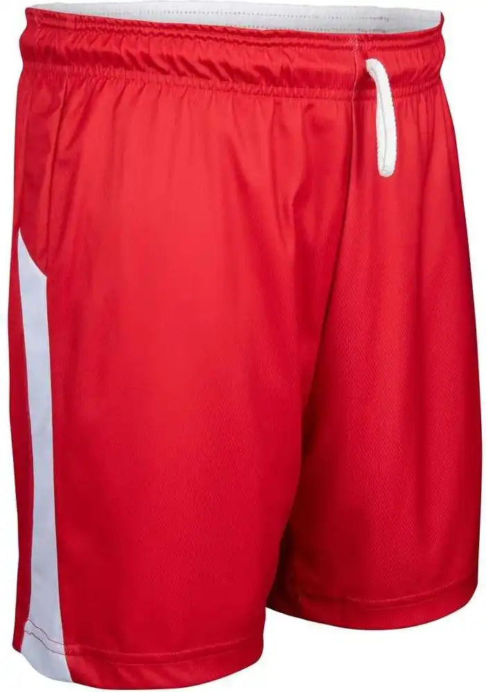 Champro Bbs41 Swish Reversible Men’s and Youth Basketball Short - Scarlet White
