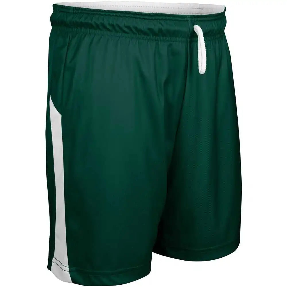 Champro Bbs41 Swish Reversible Men’s and Youth Basketball Short - Forest Greenwhite