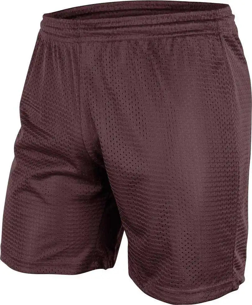 Champro Bbs557 Dynamic Tricot Men’s Mesh Short 7’’ - Maroon