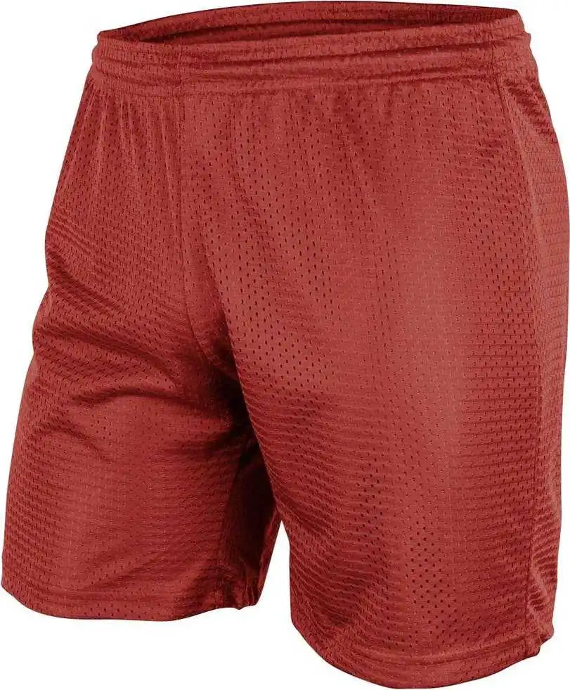 Champro Bbs557 Dynamic Tricot Men’s Mesh Short 7’’ - Scarlet