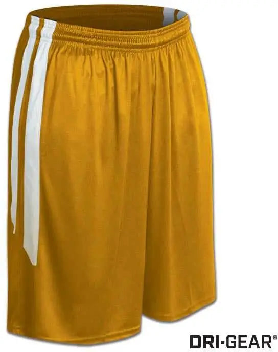 Champro Bbs9 Dri-gear Muscle Basketball Short - Gold White