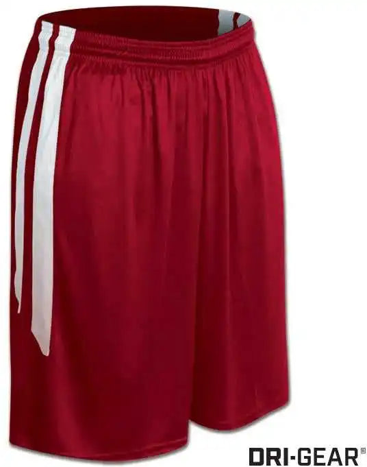 Champro Bbs9 Dri-gear Muscle Basketball Short - Scarlet White
