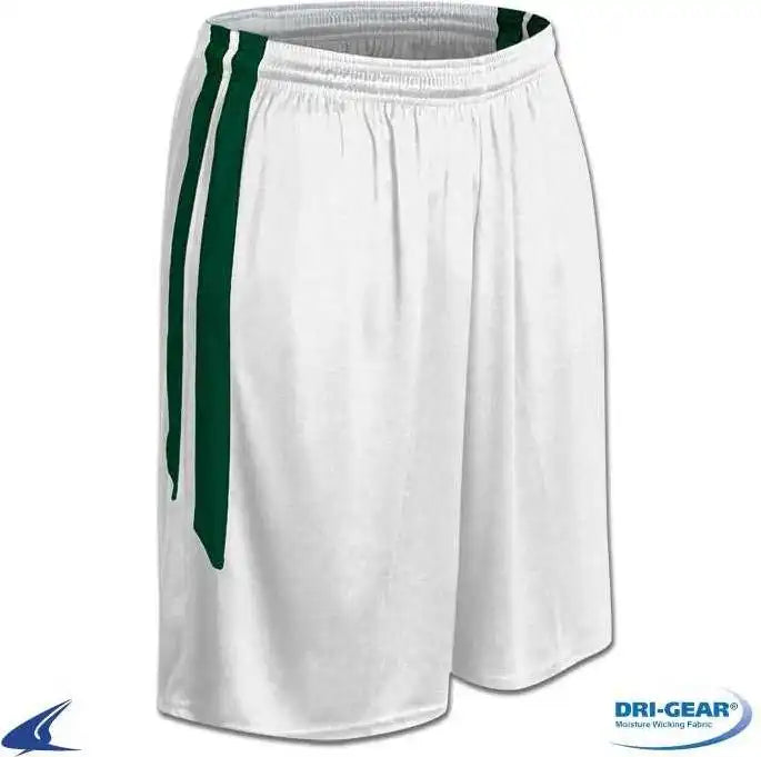 Champro Bbs9 Dri-gear Muscle Basketball Short - White Forest