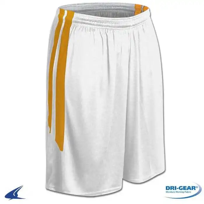 Champro Bbs9 Dri-gear Muscle Basketball Short - White Gold