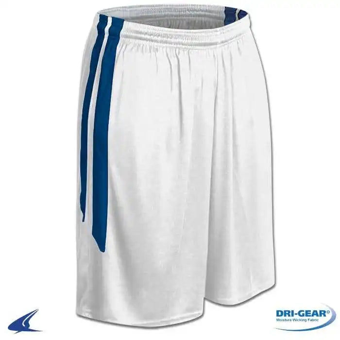 Champro Bbs9 Dri-gear Muscle Basketball Short - White Royal