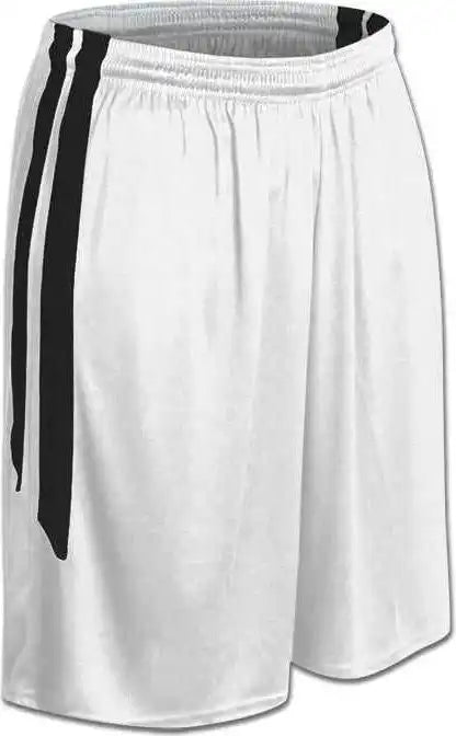 Champro Bbs9w Dri-gear Muscle Basketball Short - White Black