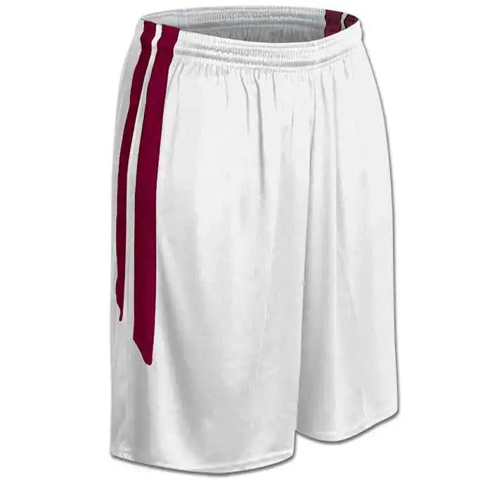 Champro Bbs9w Women’s Muscle Basketball Short - White Cardinal