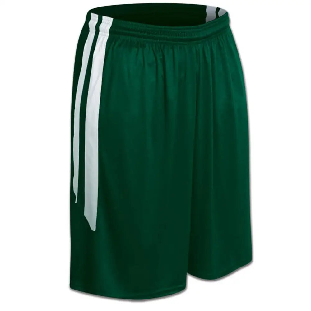 Champro Bbs9w Muscle Basketball Short - Forest Green White