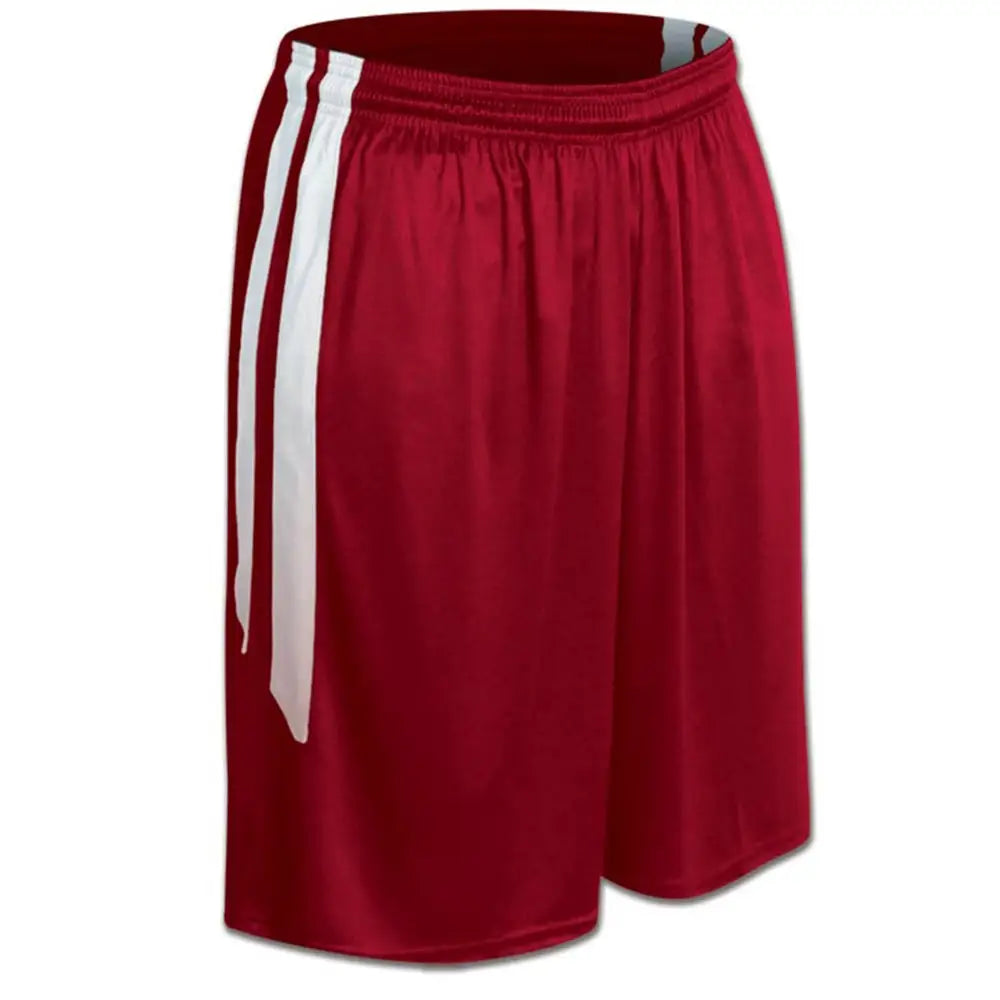 Champro Bbs9w Muscle Basketball Short - Scarlet White