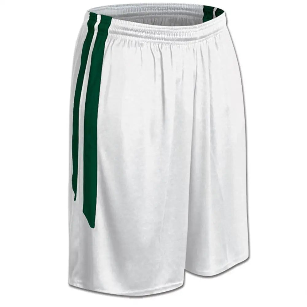 Champro Bbs9w Muscle Basketball Short - White Forest Green - Ladies s
