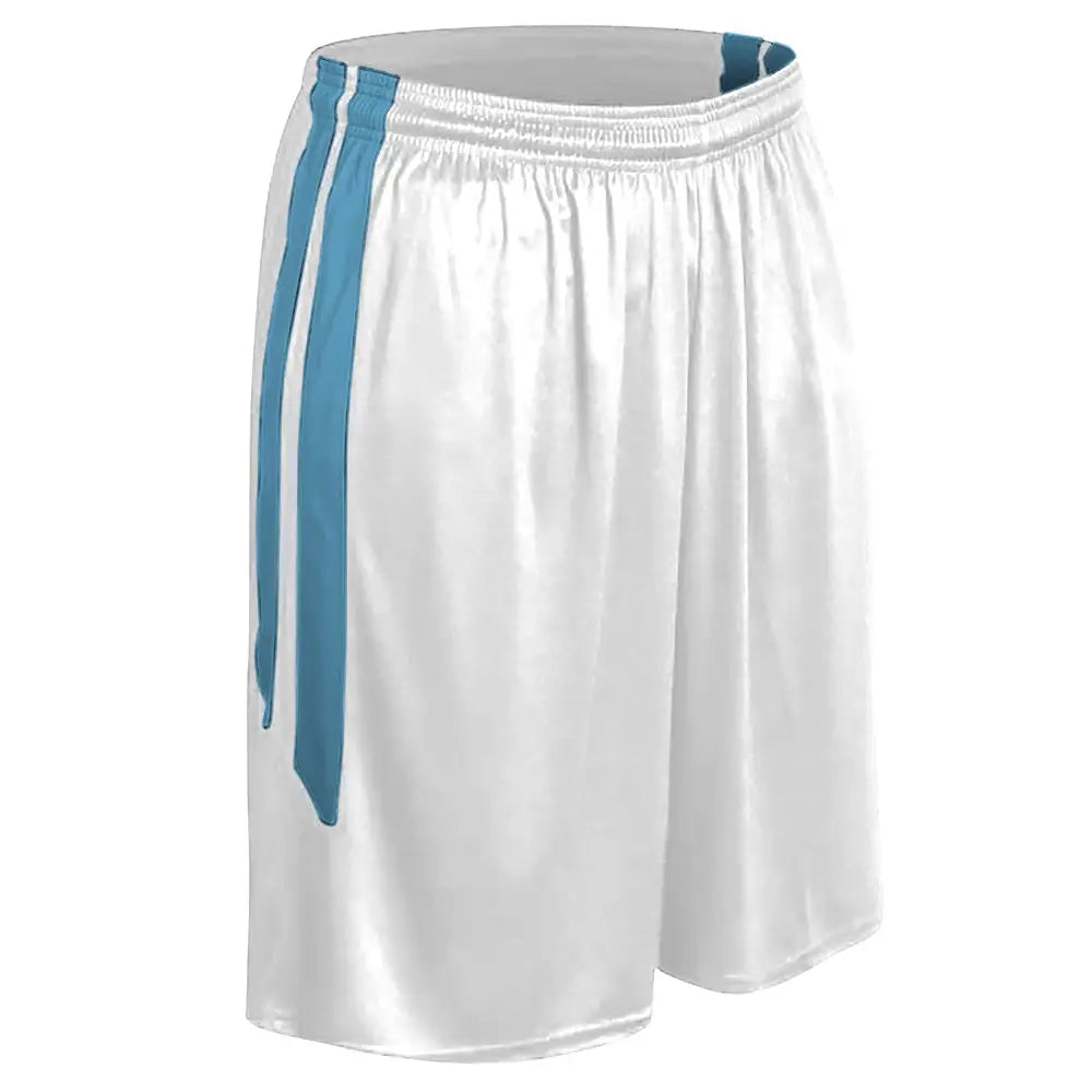 Champro Bbs9w Muscle Basketball Short - White Light Blue - Ladies s