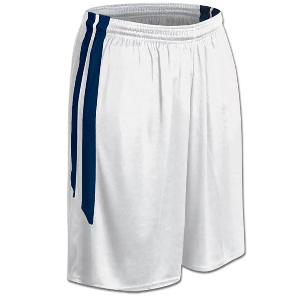 Champro Bbs9w Muscle Basketball Short - White Navy - Ladies s