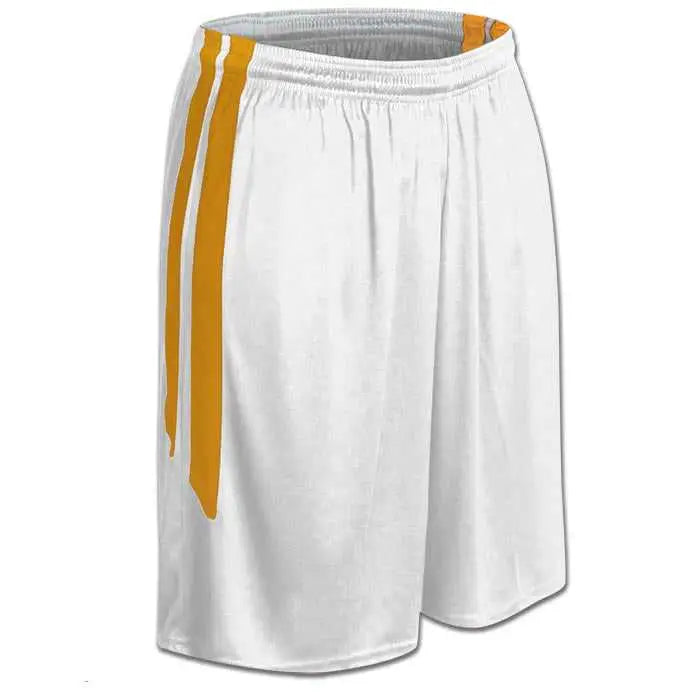 Champro Bbs9w Women’s Muscle Basketball Short - White Gold