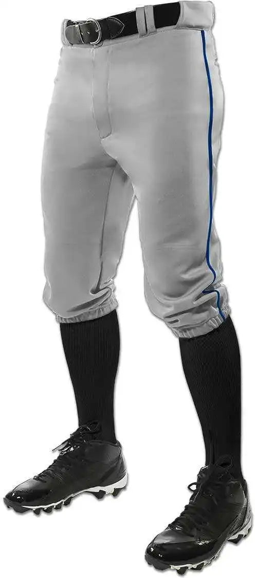 Champro Bp101 Triple Crown Knicker Pants with Pipe - Gray Navy